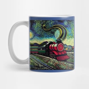 Starry Night Wizarding Express Train Mug